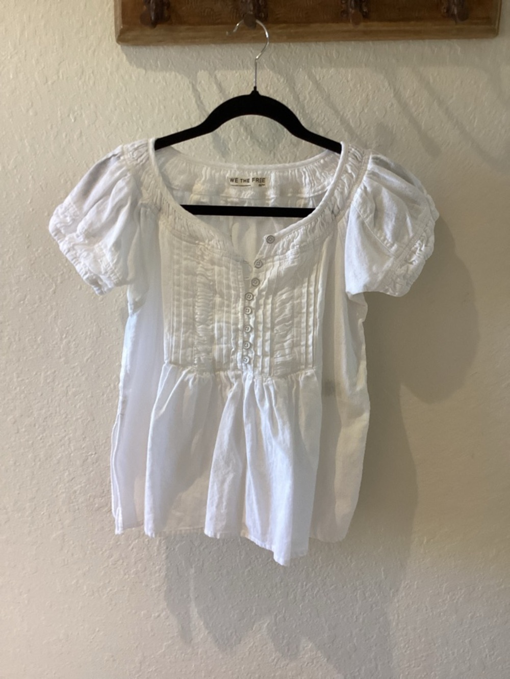 Free people Fayre white top